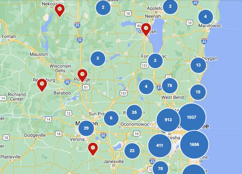 Service Areas